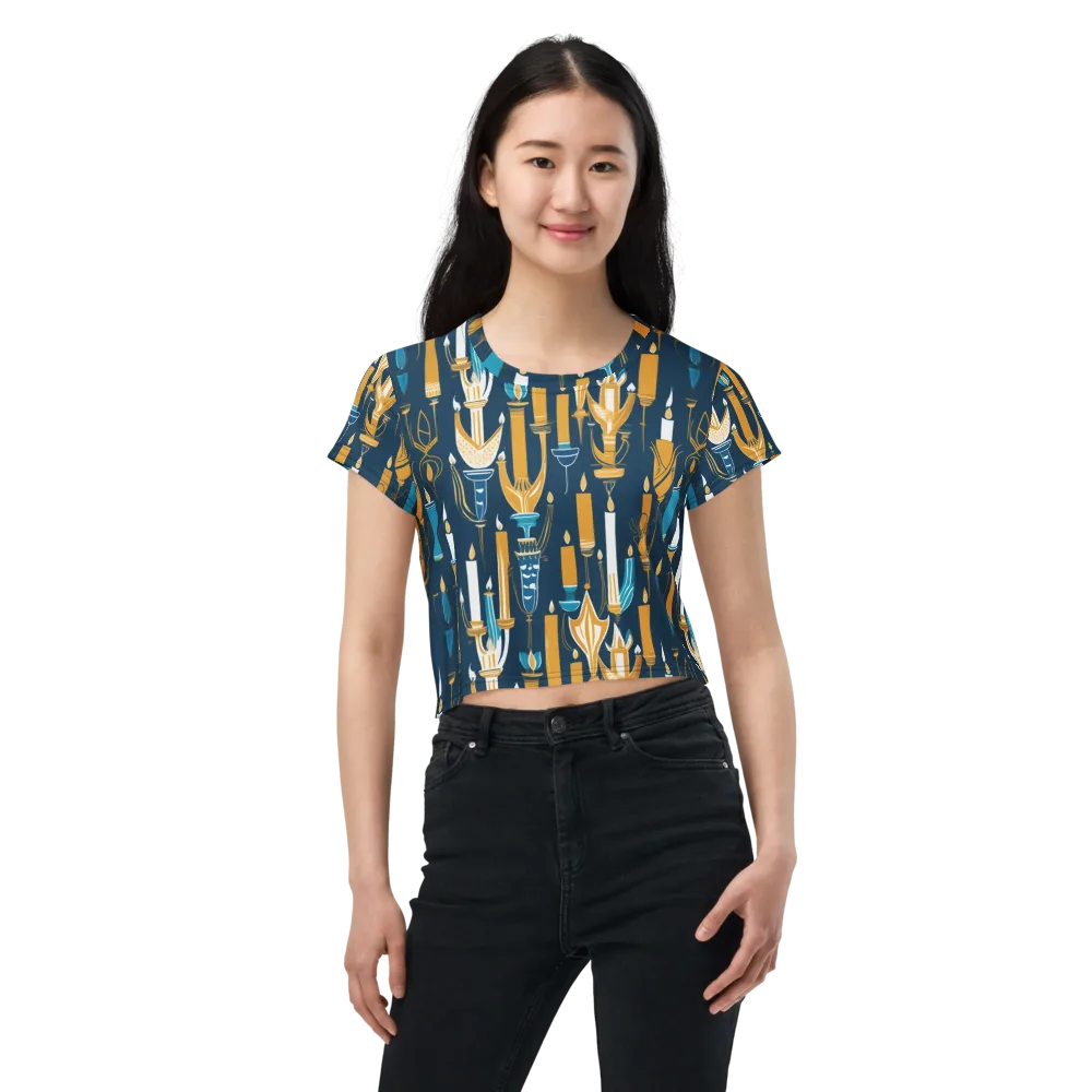 Candlelight Court on Crop Tee — Front