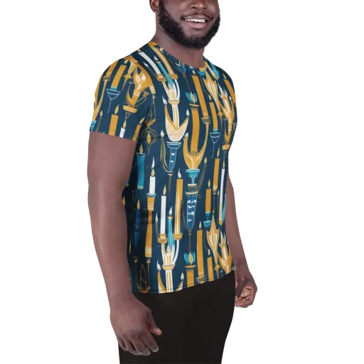 Candlelight Court on a Men's Athletic T-Shirt