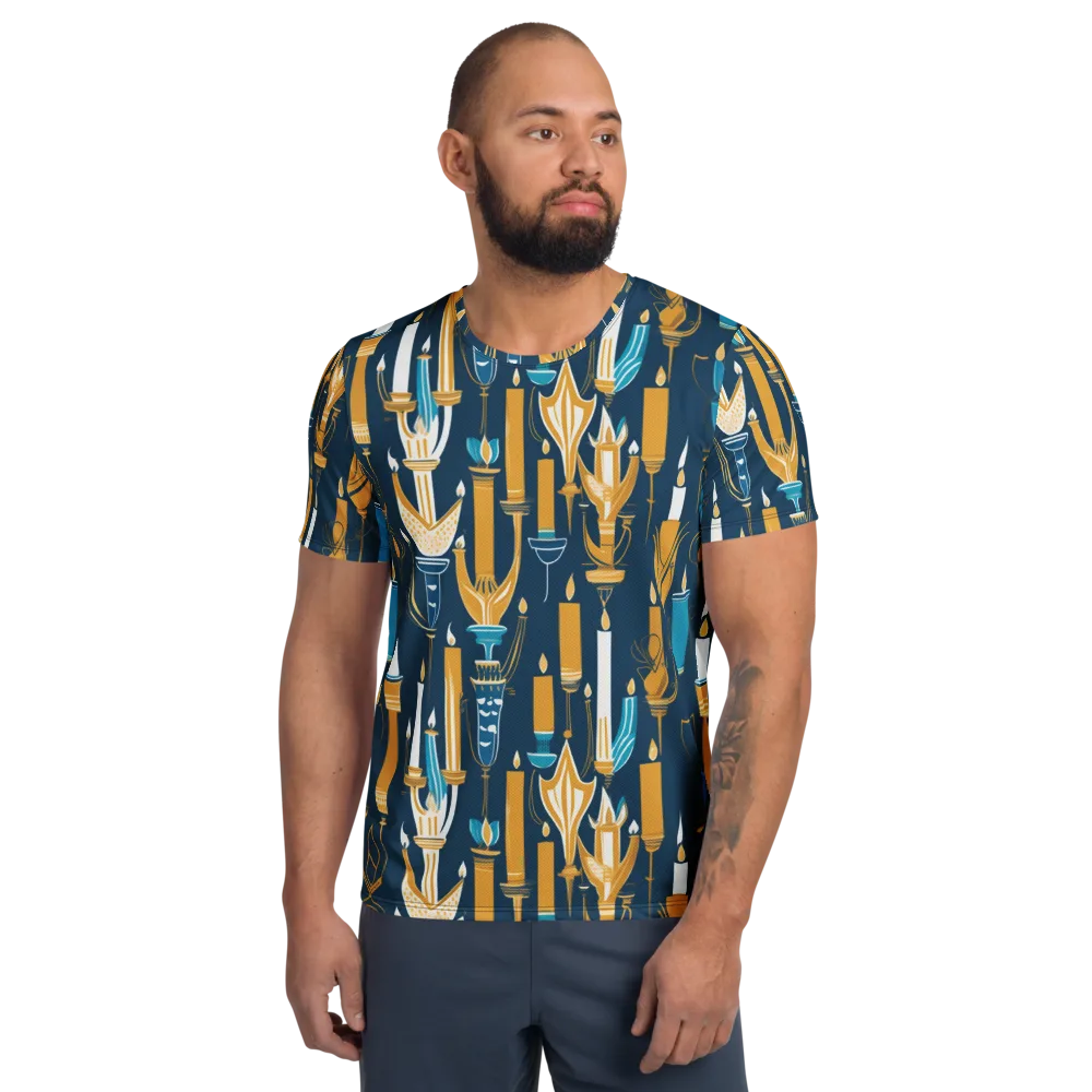 Candlelight Court on Men's Athletic T-Shirt — Front