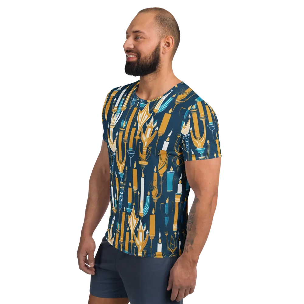 Candlelight Court on Men's Athletic T-Shirt — Left