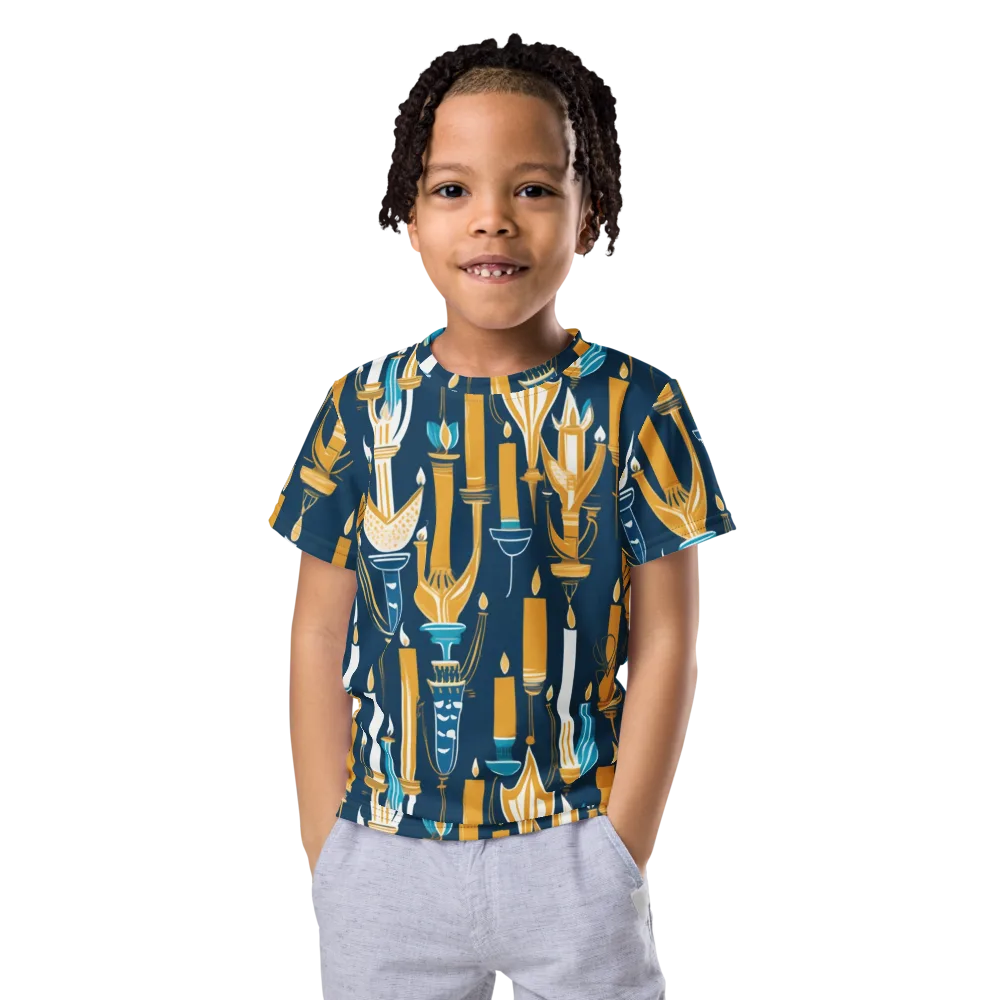 Candlelight Court on Kids Crew Neck T-Shirt — Front