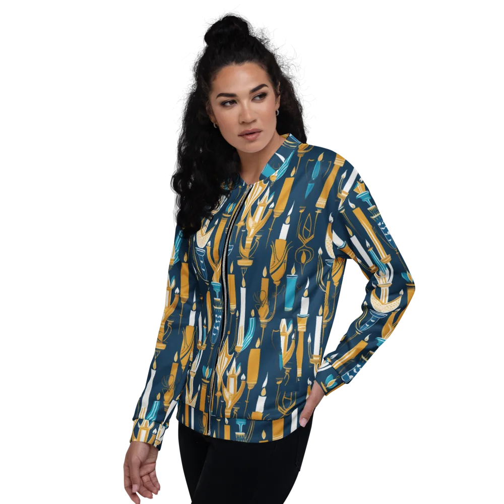 Candlelight Court on Bomber Jacket — Left
