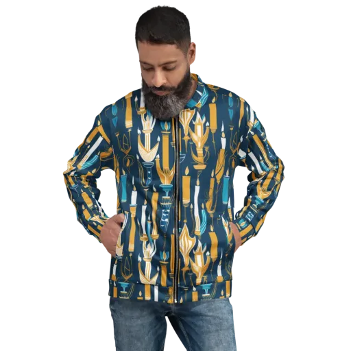 Candlelight Court on a Bomber Jacket