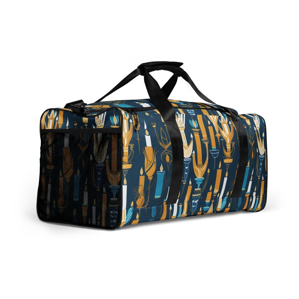 Candlelight Court on Duffle Bag — Right Front