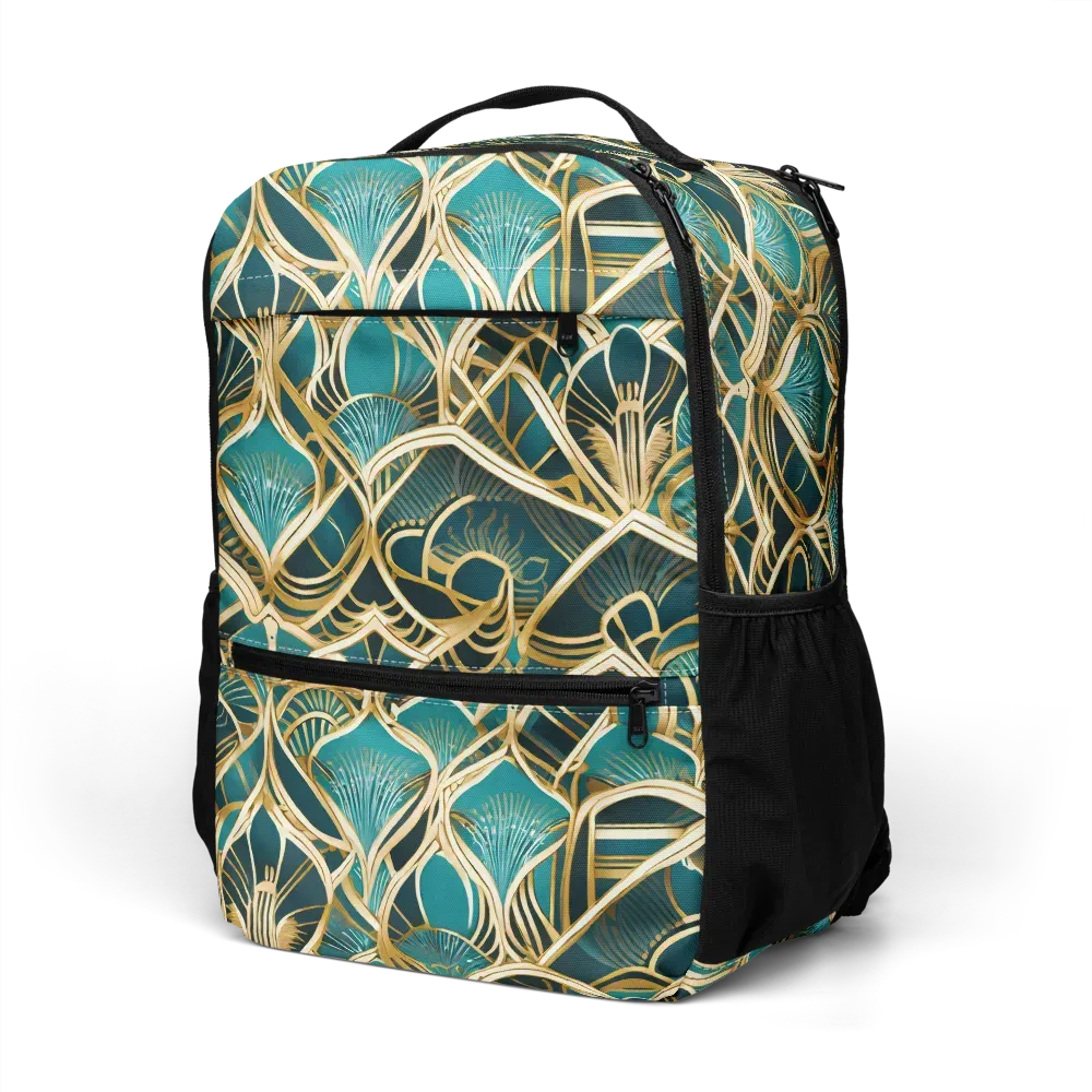 Gilded Botanicals on Utility Backpack — Left Front