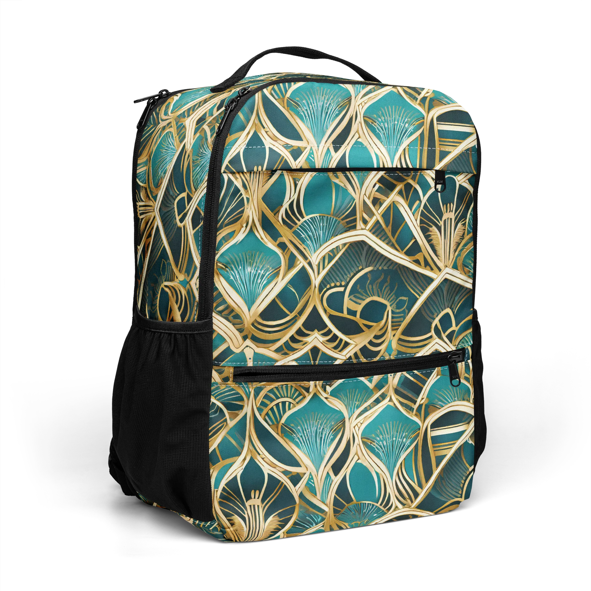 Gilded Botanicals on Utility Backpack — Right Front