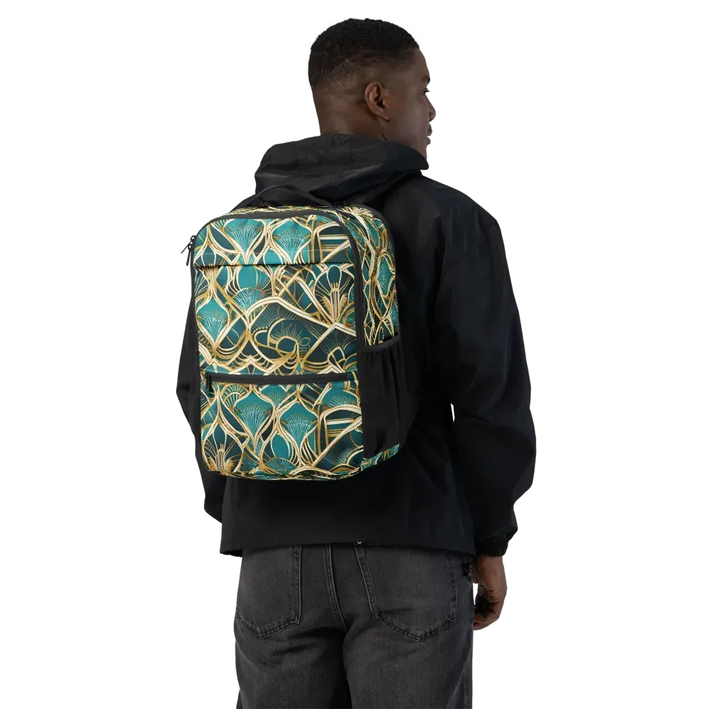 Gilded Botanicals on Utility Backpack — Back