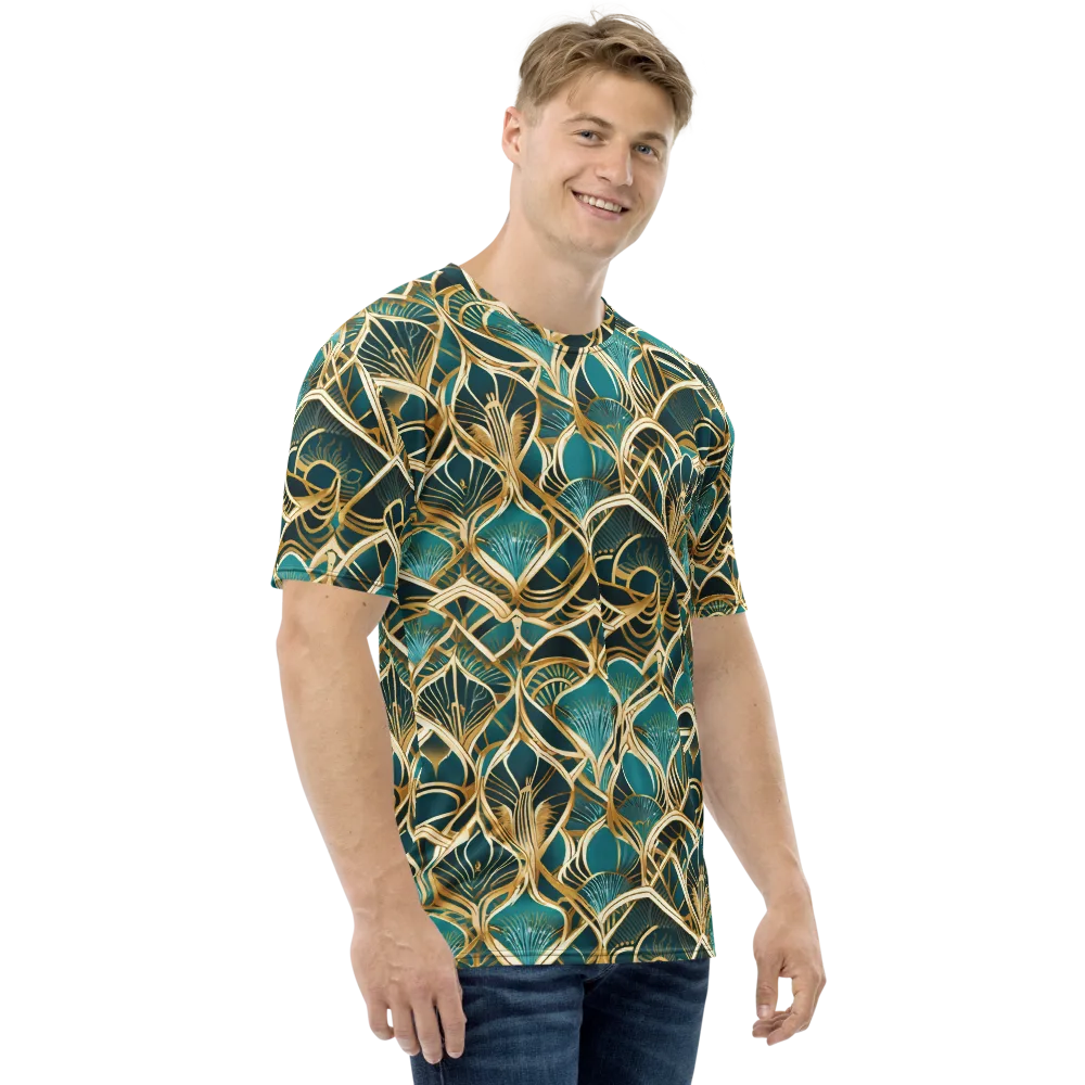 Gilded Botanicals on Men's Crew Neck T-Shirt — Right