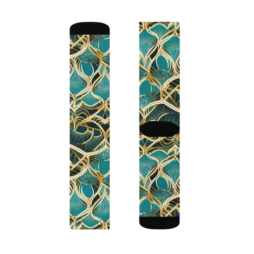 Gilded Botanicals on a Socks