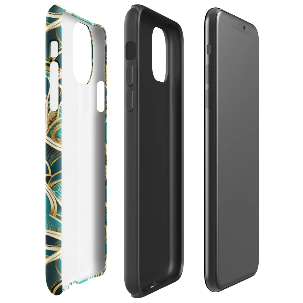 Gilded Botanicals on Tough Case for iPhone® — Right