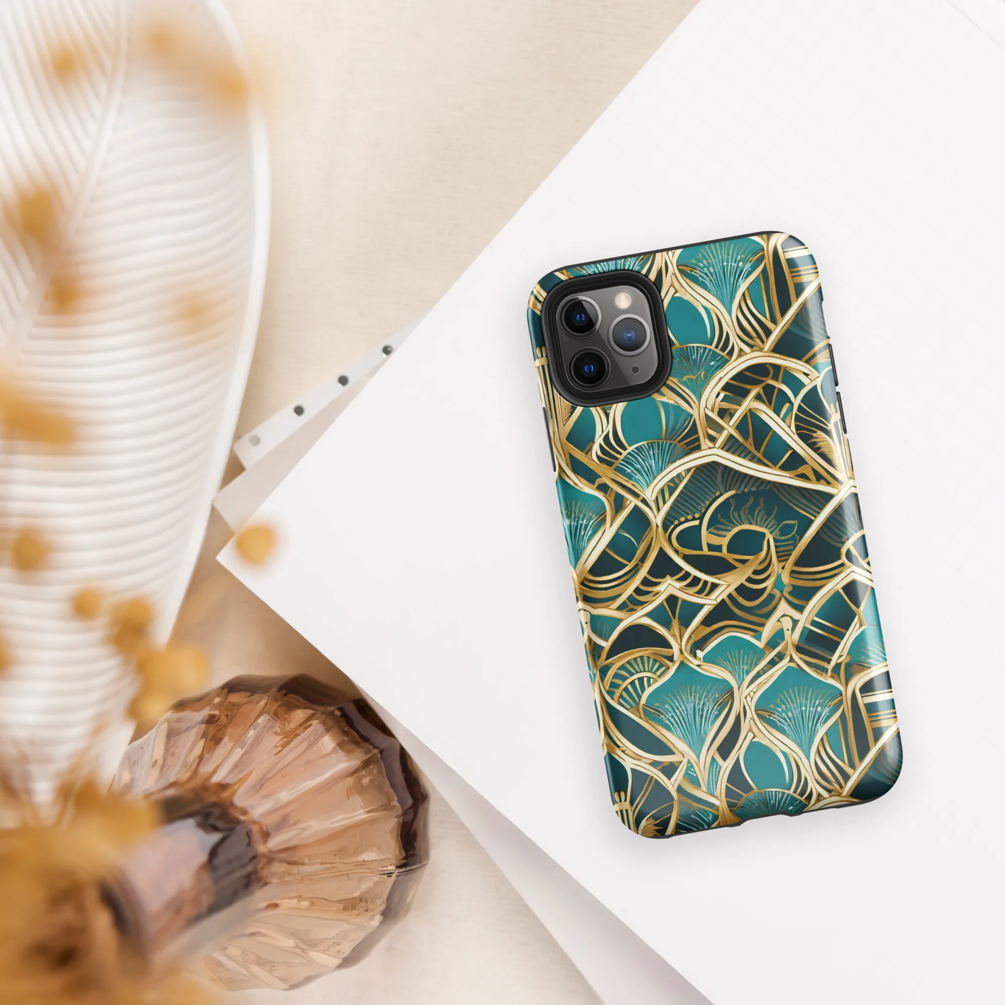 Gilded Botanicals on Tough Case for iPhone® — Front