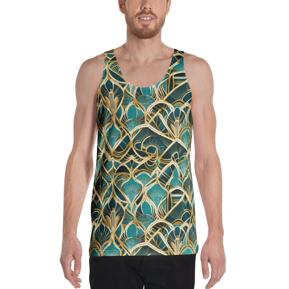 Gilded Botanicals on Men's Tank Top — Front