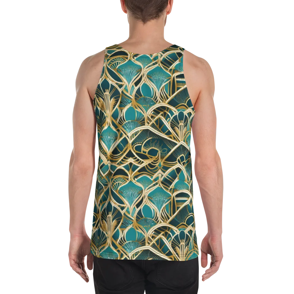 Gilded Botanicals on Men's Tank Top — Back