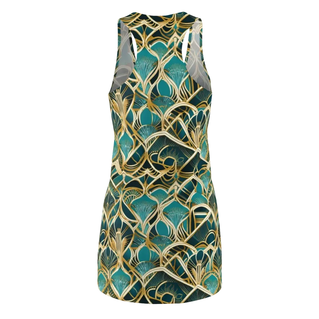 Gilded Botanicals on Racerback Dress — Back