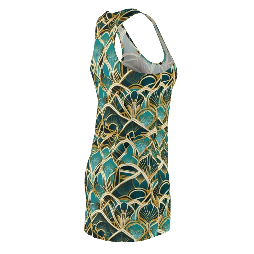 Gilded Botanicals on Racerback Dress — Back Side