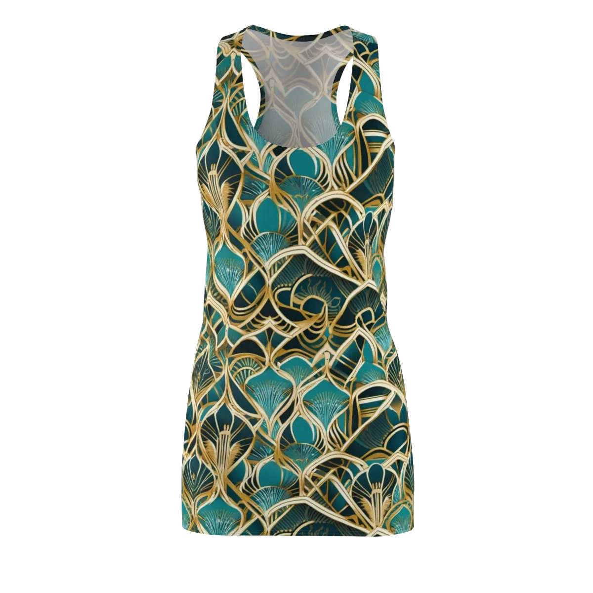 Gilded Botanicals on Racerback Dress — Front