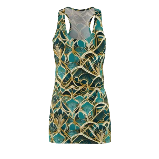 Gilded Botanicals on a Racerback Dress