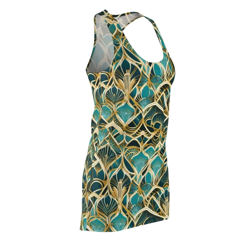 Gilded Botanicals on Racerback Dress — Front Side