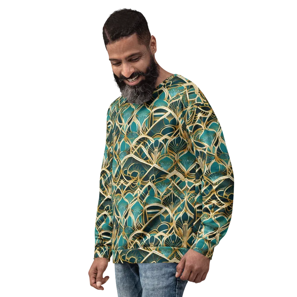Gilded Botanicals on Sweatshirt — Left Front