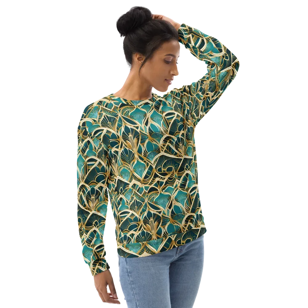 Gilded Botanicals on Sweatshirt — Right Front