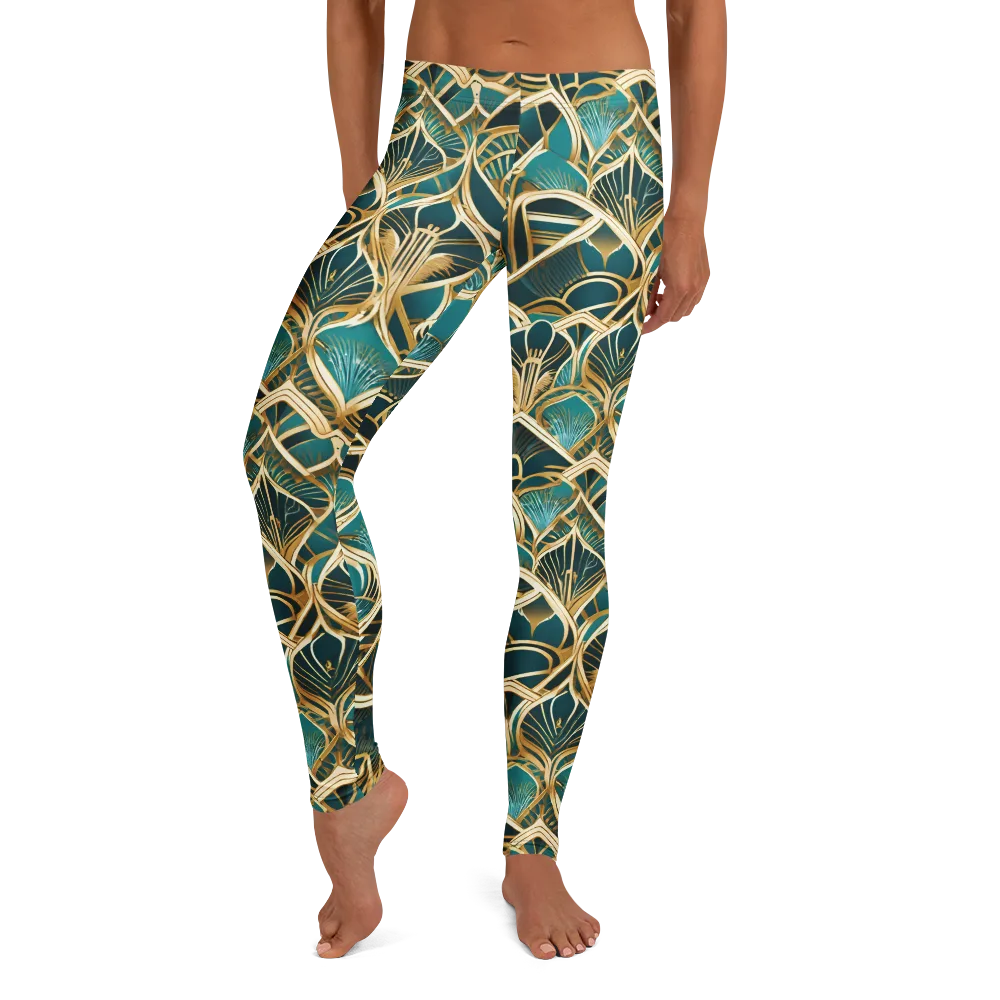 Gilded Botanicals on Leggings — Front