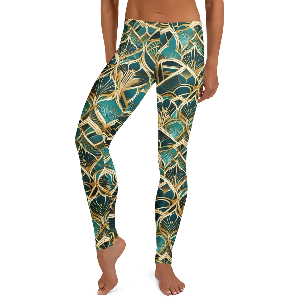 Gilded Botanicals on Leggings — Front