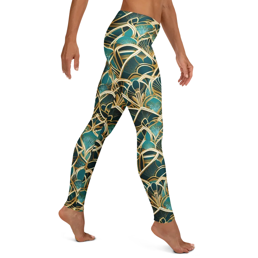 Gilded Botanicals on Leggings — Right
