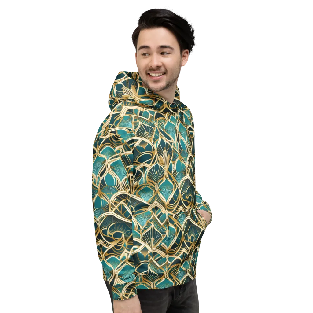 Gilded Botanicals on Hoodie — Right