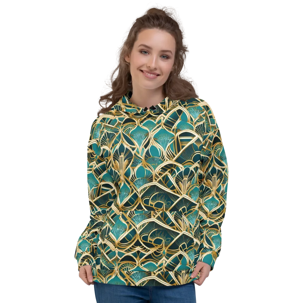 Gilded Botanicals on Hoodie — Front