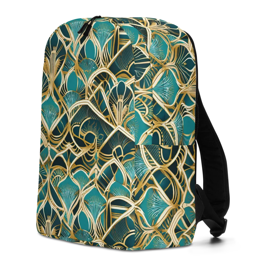 Gilded Botanicals on Minimalist Backpack — Left