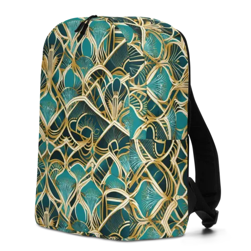 Gilded Botanicals on a Minimalist Backpack