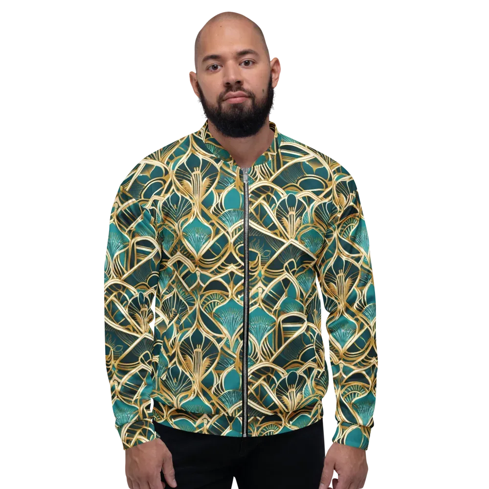Gilded Botanicals on Bomber Jacket — Front