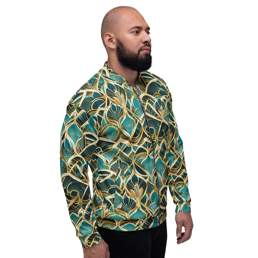 Gilded Botanicals on Bomber Jacket — Right