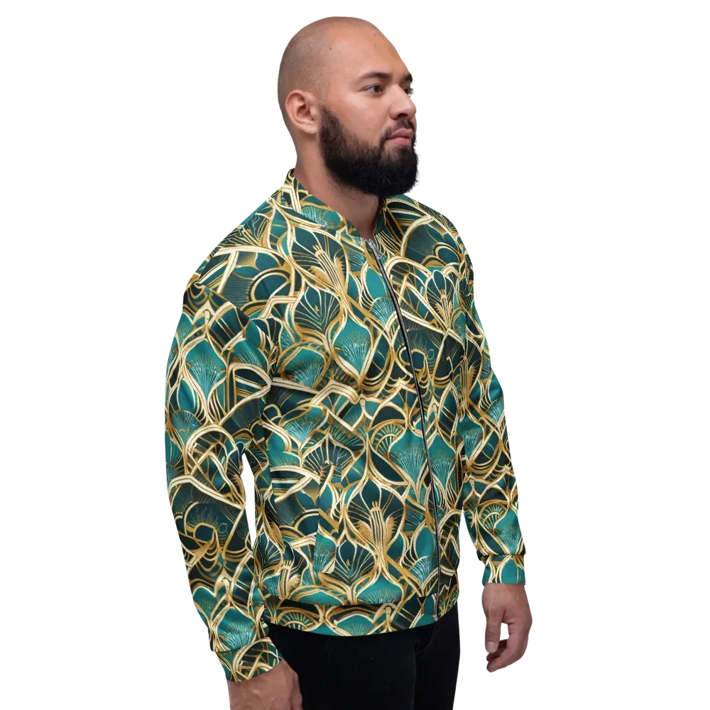 Gilded Botanicals on Bomber Jacket — Right