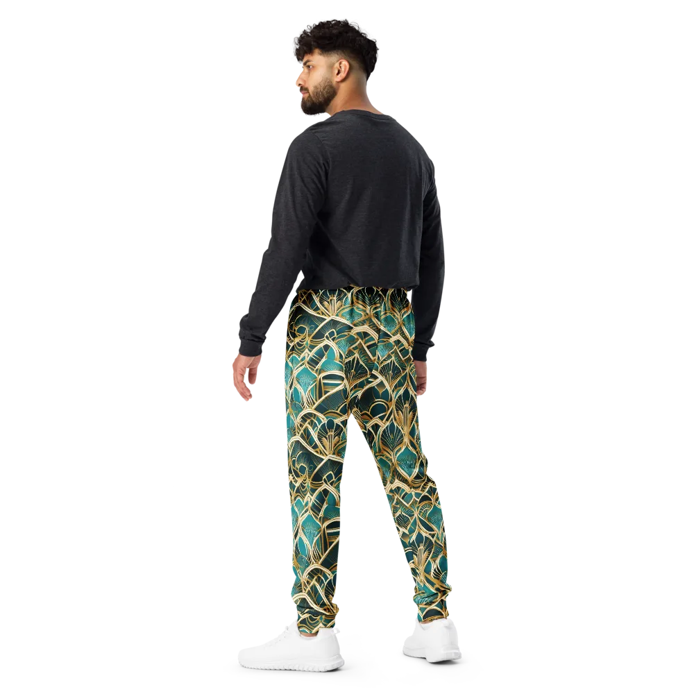 Gilded Botanicals on Men's Joggers — Back