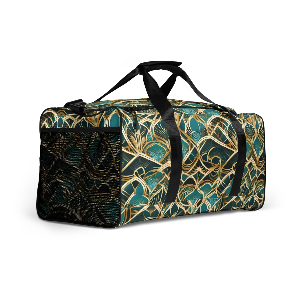 Gilded Botanicals on Duffle Bag — Right Front