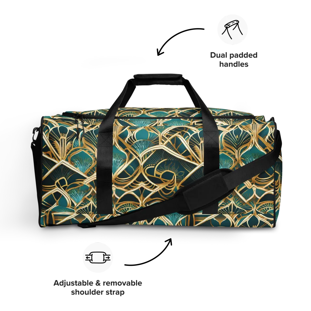Gilded Botanicals on Duffle Bag — Front