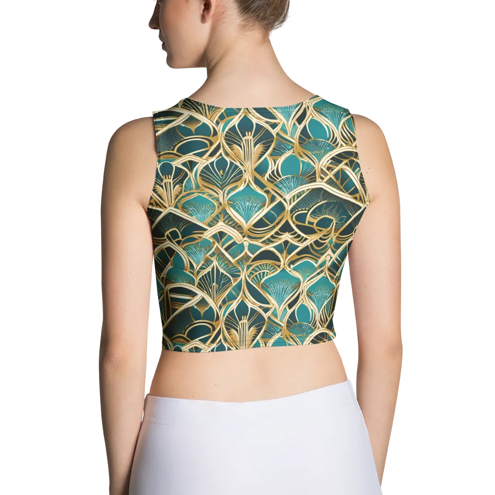 Gilded Botanicals on Crop Top — Back