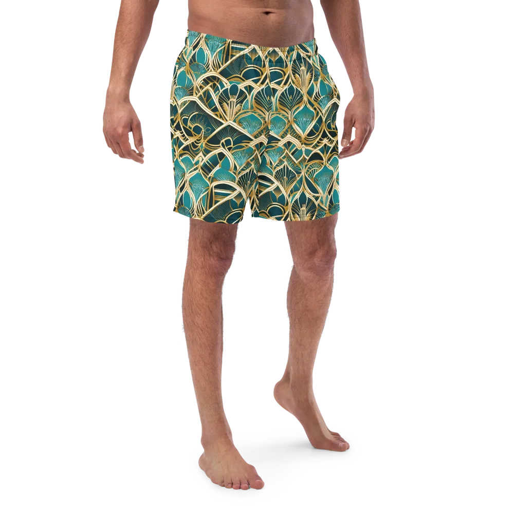 Gilded Botanicals on Swim Trunks — Front
