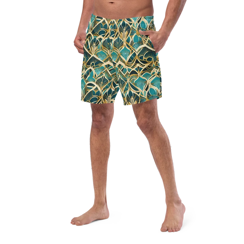 Gilded Botanicals on Swim Trunks — Left Front