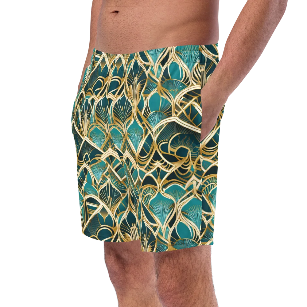 Gilded Botanicals on Swim Trunks — Left Front