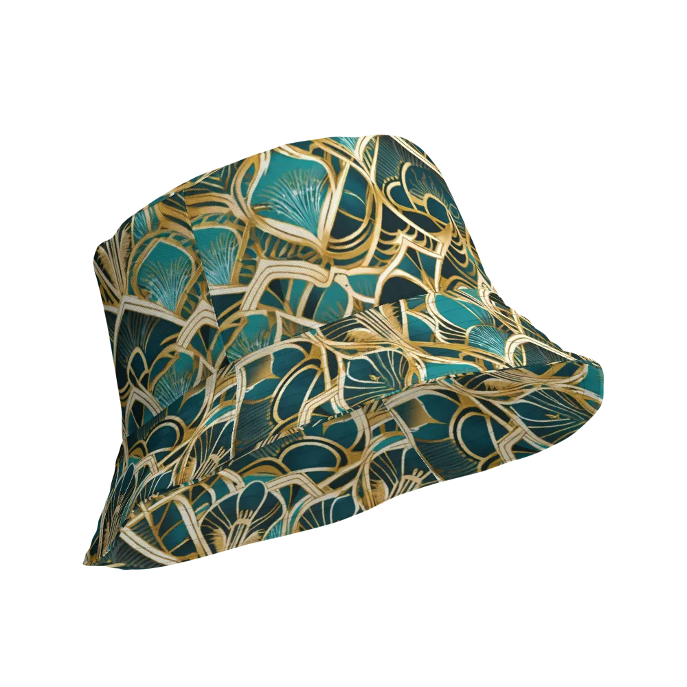 Gilded Botanicals on Reversible Bucket Hat — Product details Outside