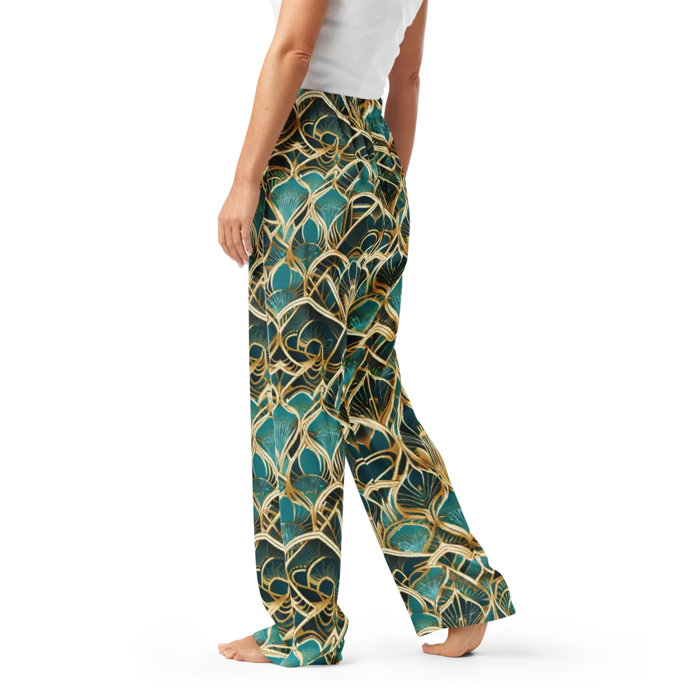 Gilded Botanicals on Women's Pajama Pants — Left