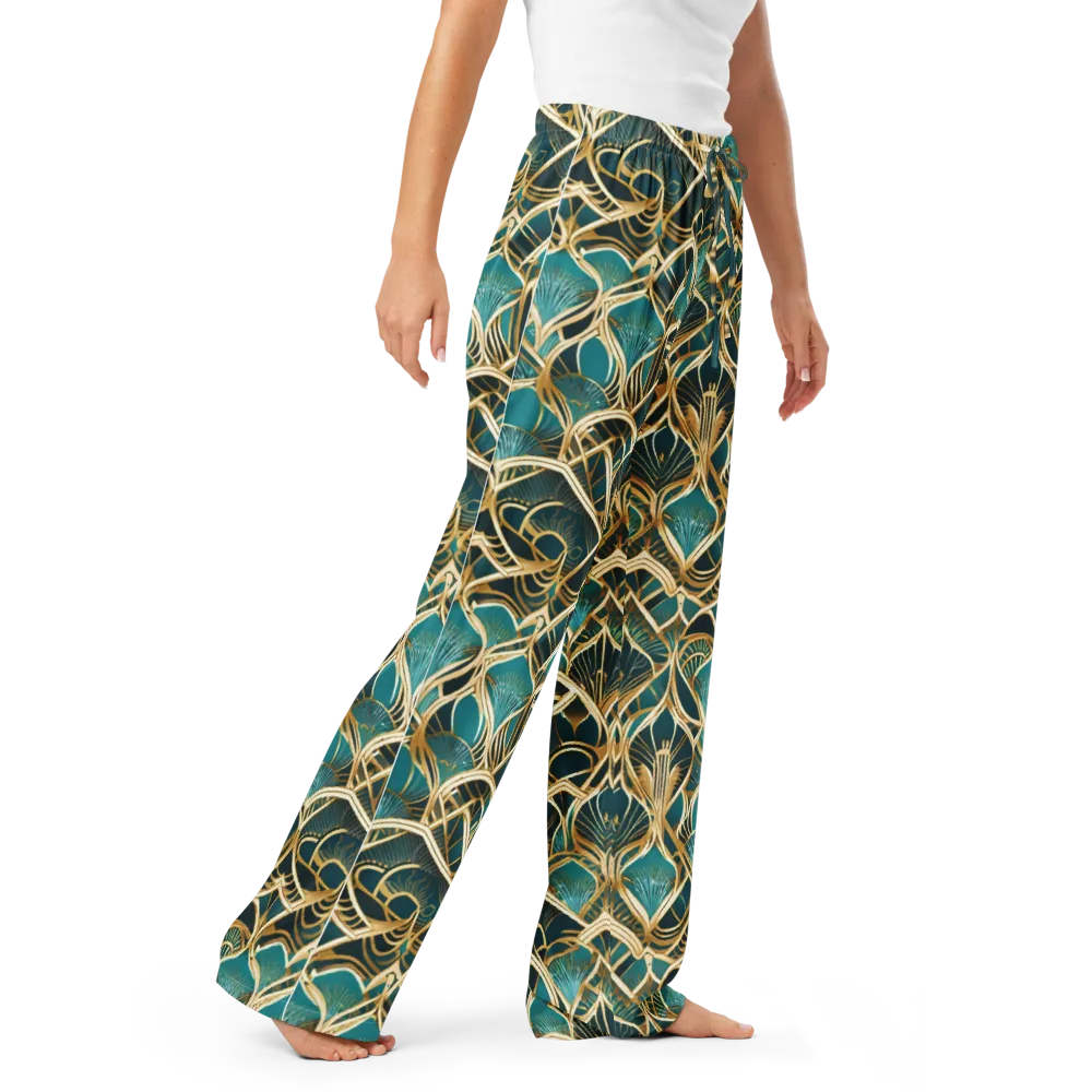 Gilded Botanicals on Women's Pajama Pants — Right Front