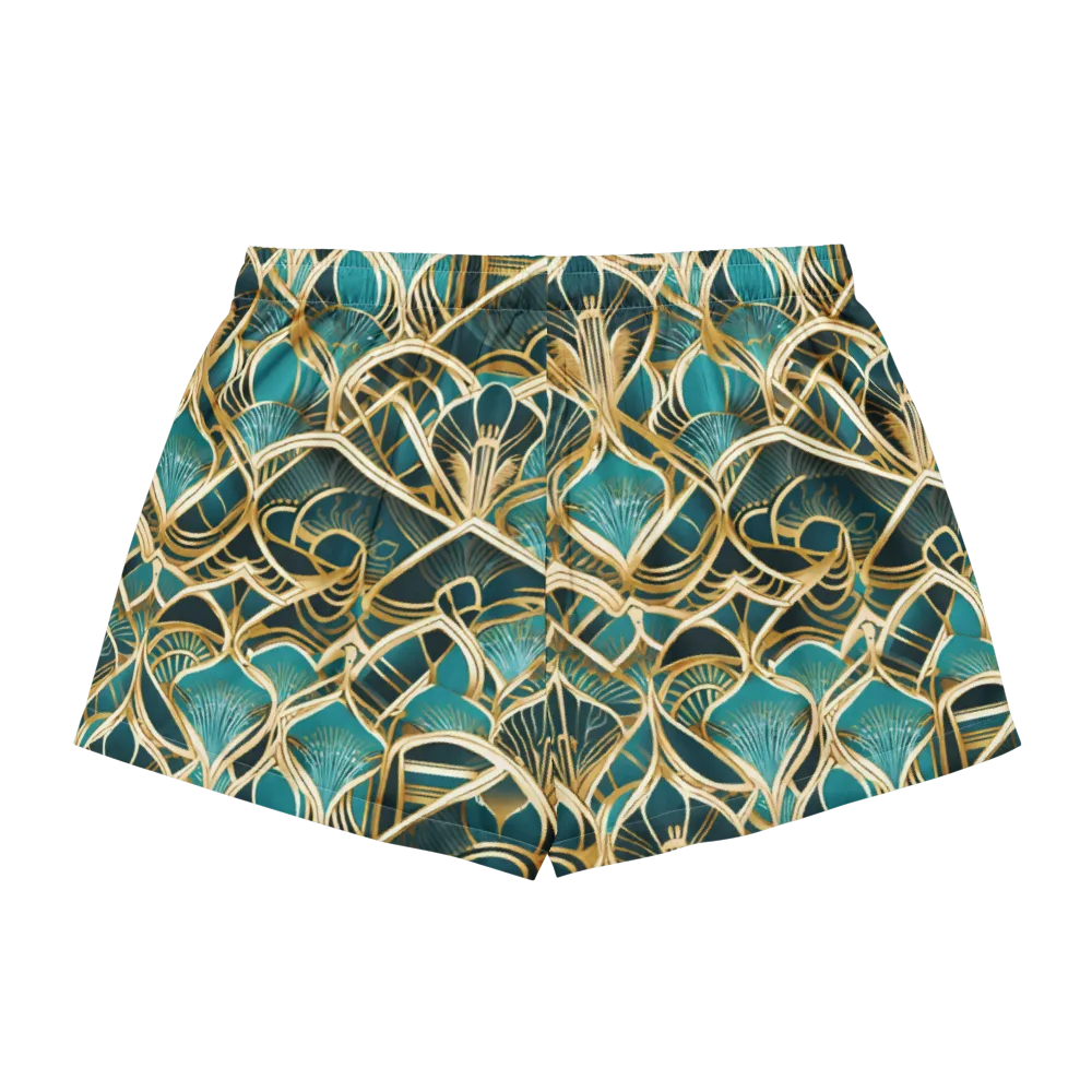 Gilded Botanicals on Women's Pajama Shorts — Back