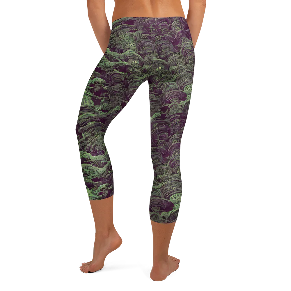 Knab Whorls on Capri Leggings — Back