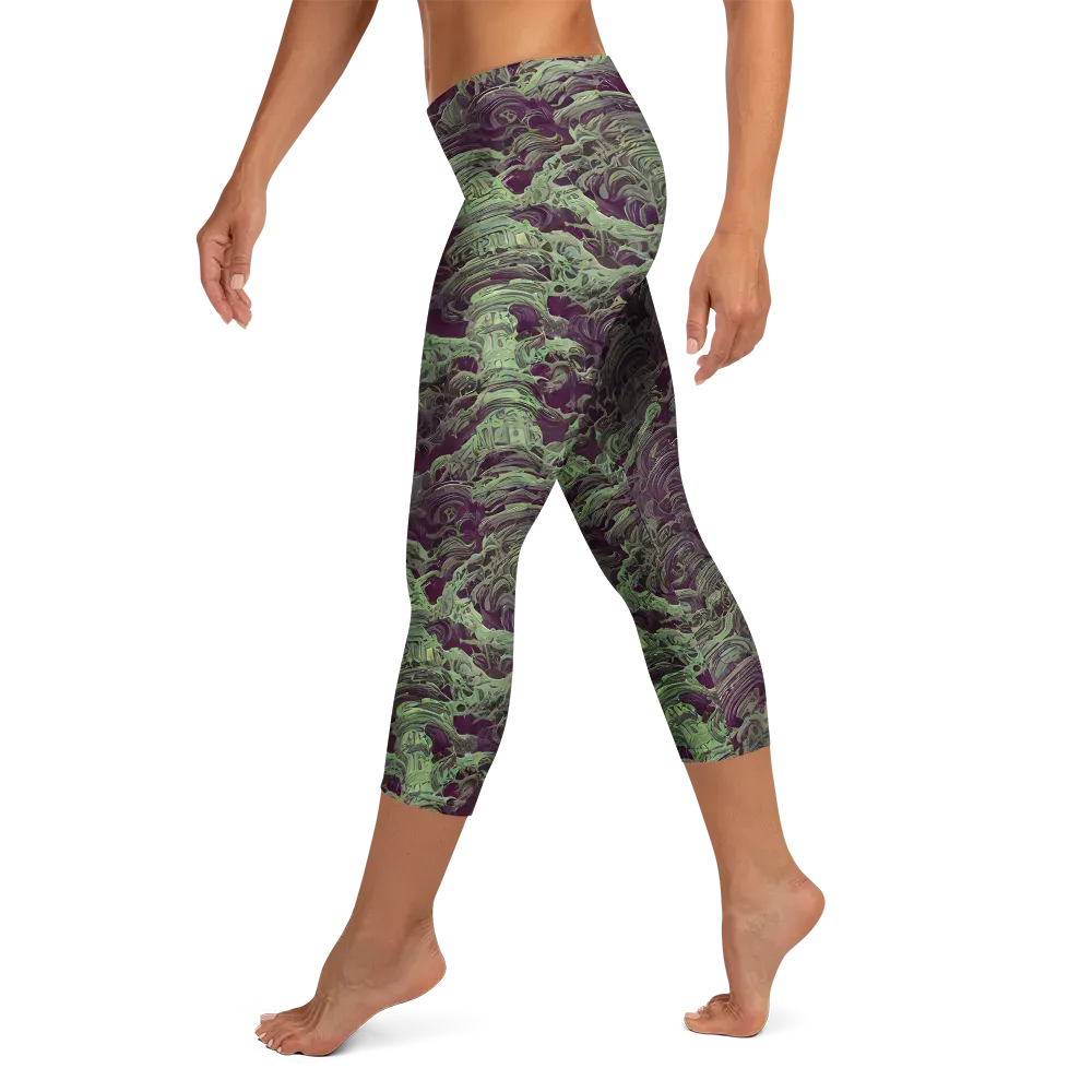 Knab Whorls on Capri Leggings — Left