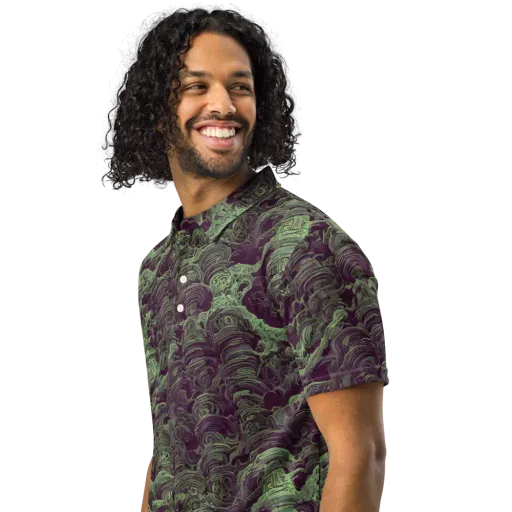 Knab Whorls on a Men's Slim Fit Polo Shirt