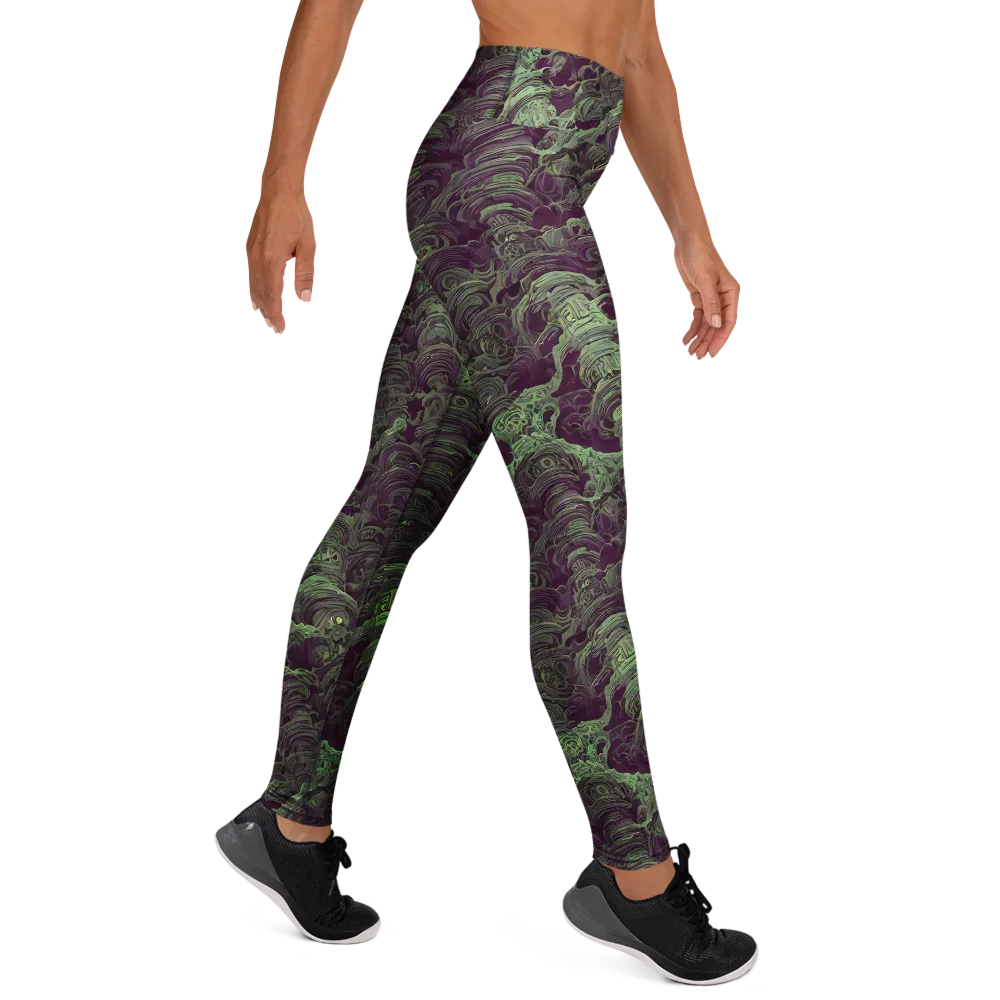 Knab Whorls on Yoga Leggings — Right
