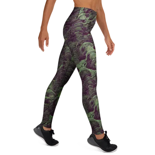 Knab Whorls on a Yoga Leggings